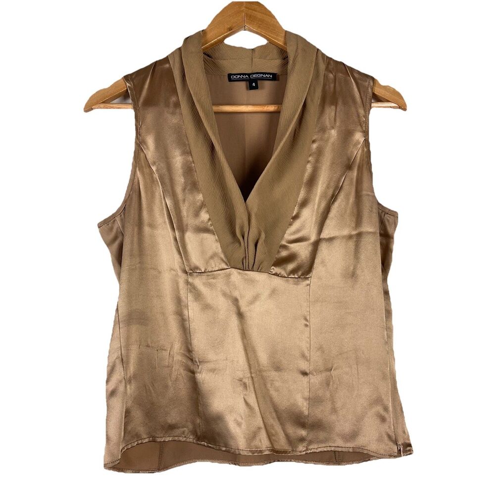 DONNA DEGNAN 100% SILK BLOUSE – WOMEN’S SIZE 4 - Picture 2 of 12